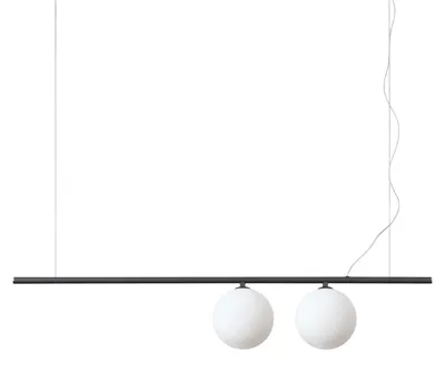 Produktbild von Zeitgenössische Hängeperlen Metall Schwarz 2 Lichter G9 3W 3000K Warmes Licht
