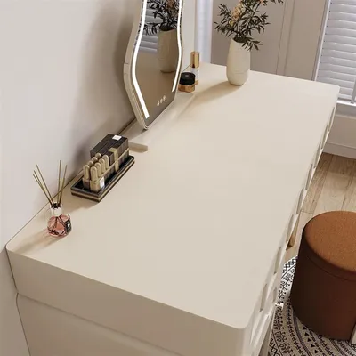 Obrázek produktu pro Podložka na psací stůl, rozměry 80 x 40 cm, omyvatelná, z umělé kůže, barva béžová