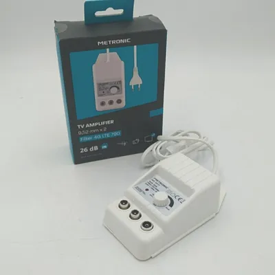 Immagine prodotto di Amplificatore antenna TV Metronic canali compatibili TDT Indoor 332177 Amplificatore Streaming