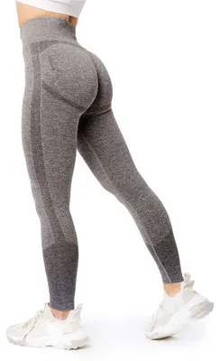 Image de Bellivalini Sport Leggings Damen High Waist Push Up Scrunch Fitness BLV50-254 (Graphite Melange, S)