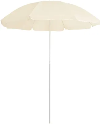 Produktbild von Sonnenschirm mit Stahlmast Sandfarbe 180 cm
