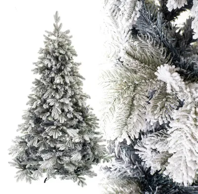 Image de Arbre de Noël Neige Arbre de Noël Artificiel Sapin Haute Qualité 220 cm