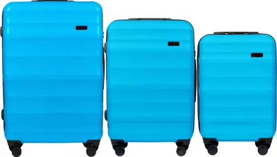 Immagine prodotto di PC17268 VULTURE, Set di 3 valigie POLICARBON (L,M,S) Wings, BLU
