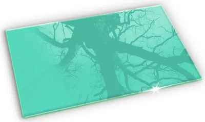 Produktbild von Glas Grabkerzen Untersetzer Motiv Gummifüße - 52x30 cm - Grüne Farbe
