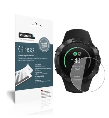 Zdjęcie produktu dla 2x folia ochronna do Suunto 5 - folia antywstrząsowa 9H - szkło plastikowe dipos Glass
