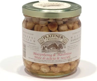 Produktbild von Haselnüsse in Akazienhonig Plattner 320 gr.