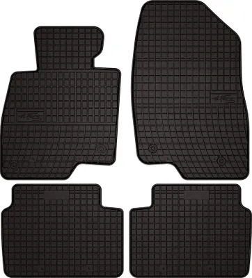Produktbild von Gummi-Fußmatten für Mazda 3 III (BM) 2013-2018 (Schrägheck/Limousine) – 4-tlg, Schwarz, passgenau – Wielganizator SolidPRO