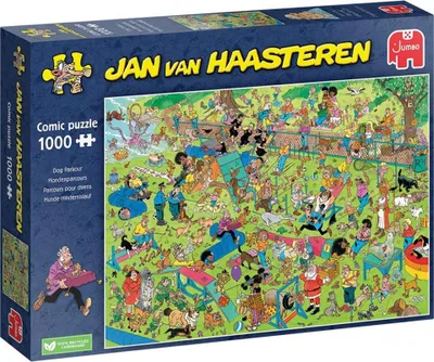 Produktbild von Jumbo Jan van Haasteren - Hundeparkour (1000 Teile)