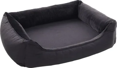 Produktbild von Flamingo Hundekorb Esmo rechteckig schwarz, Maße: 100 x 80 x 25 cm