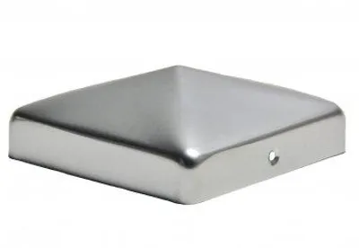 Produktbild von Pfostenkappe Aluminium Pyramide für Pfosten 8x8 cm - inkl. 2x Edelstahl-Schrauben