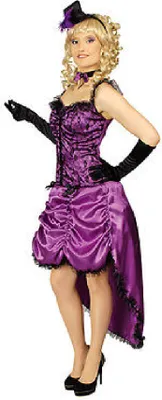 Produktbild von K31250584-34 lila Damen Saloonlady Cowgirlkostüm Gr.34