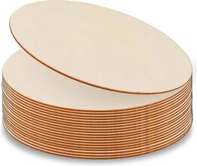 Immagine prodotto di Dischi di legno grezzo - 20 pezzi di legno rotondi - Diametro 15 cm - Spessore 2,5 cm - Legno multiplex per progetti di bricolage, intagli da parete o rondelle in legno