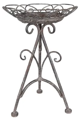 Produktbild von Clayre & Eef Pflanztisch Ø 22x32 cm Braun Grau Metall