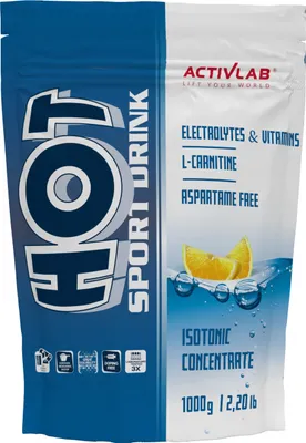 Produktbild von Activlab Hot Sport Drink 1000g, isotonisch, Elektrolyte, Vitamine, L-Carnitin - Zitrone