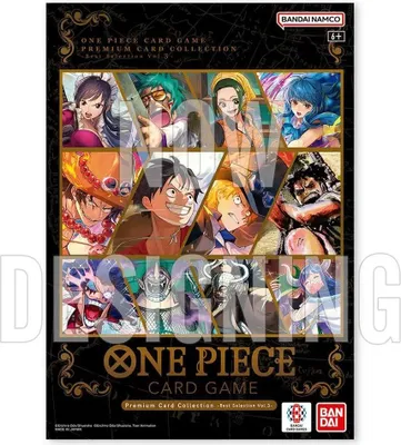 The image shows the packaging of a One Piece card game collection.