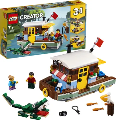 Produktbild von LEGO Creator 3-in-1 Hausboot 31093 mit 2 Minifiguren & Tierfiguren