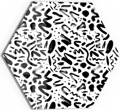 Produktbild von DEQORI Glasbild Echtglas 55x48 cm 'Kühne Abstraktion' Wandbild Bild modern Deko