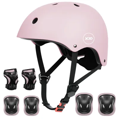 Kinderfahrradhelm M 55-58 cm, rosa, leicht, sicher, Skateboard