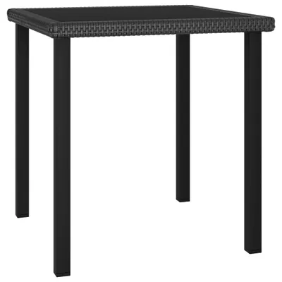 Immagine prodotto di vidaXL set da pranzo da giardino a 3 pezzi in polirattan nero
