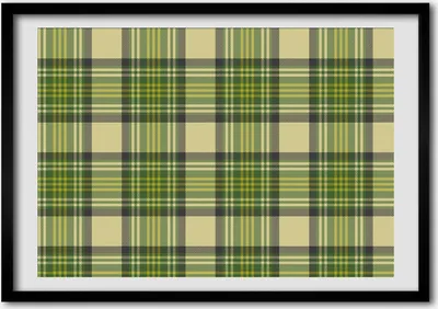 Produktbild von Bild - Bilder - Bilderrahmen - 70 cm x 50 cm - MDF-Rahmen, Wandkunst grün Gitter