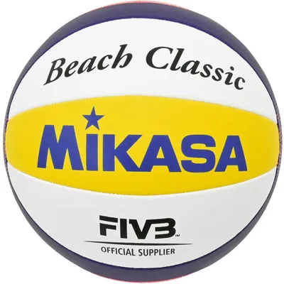 Produktbild von Mikasa - "Beach Classic BV551C" Volleyball MR161 (5) (Weiß/Blau/Gelb)