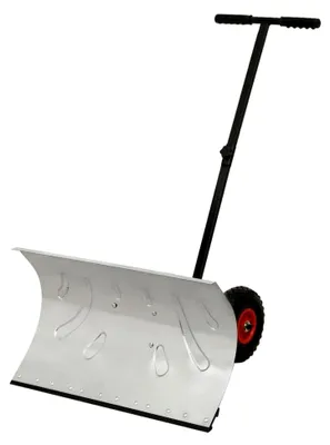 Produktbild von Schneeschaufel mit Rädern Schneeschild Schneeschieber Schneeräumer