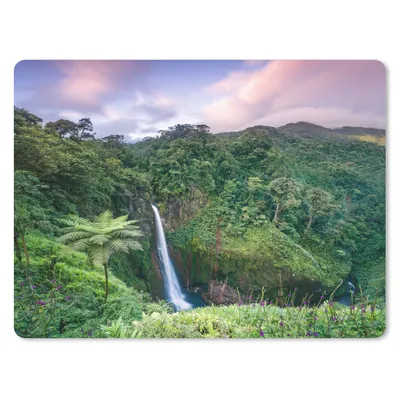 Produktbild von MuchoWow® Mauspad Mousepad Blick auf einen Wasserfall im fantastischen Regenwald in Costa Rica 23x19 cm - Mousepads - Maus Mat - Pad - Mausunterlage - Schreibtischunterlage - Mauspad