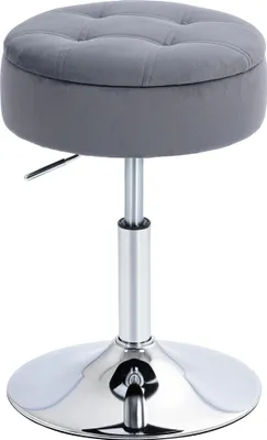 Produktbild von HOMCOM Barhocker, Bistrohocker mit Stauraum, Drehbar Höhenverstellbar Barstuhl