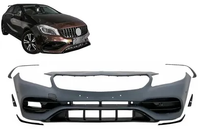 Imagen del producto de Parachoques delantero para Mercedes Clase A W176 (modelo 2012-2018), diseño A45, estilo renovado.