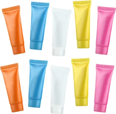 Produktbild von Set mit 50 nachfüllbaren, leeren Flaschen (5 ml, gemischte Farben)