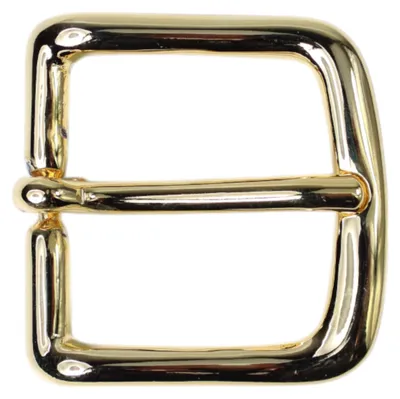 Produktbild von FRONHOFER Gürtelschnalle in gold, schlichte Dornschnalle, 3 cm Gürtelriemen