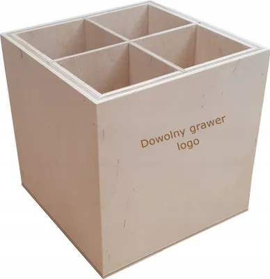 Produktbild von Schreibtisch Organizer mit Fächern und Gravur Aufbewahrungsbox