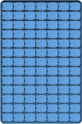 Obrázek produktu pro Forma na gumové medvídky, silikonová forma na čokoládové bonbony, mini dutinka, želatinová skořápka, forma na výrobu mini pochoutek, 30 x 20 cm (91 dutinek)