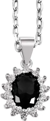 Produktbild von "Divna" 925/- Echt Silber Anhänger ohne Kette, Zirkoniabesatz, 925/rhodinert