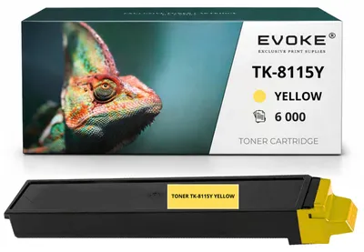 Produktbild von Evoke Toner-Kompatibilkartusche für den Kyocera-Drucker TK8115 TK-8115Y, Gelb, 6.000 Seiten, kompatibel mit ECOSYS M8124cidn, M8130cidn, M8130cin