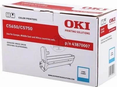 Immagine prodotto di Tamburo Originale Oki 43870007 ciano Confezione da 5