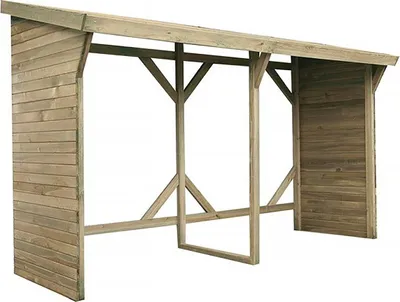 Image de Abri bûches - 2.5 m² - 2.78 x 0.90 x 1.85 m- 5 Stères