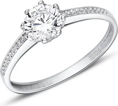 Produktbild von JEWLIX Ring aus 375er Weißgold mit Zirkonia