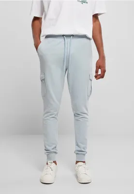Zdjęcie produktu dla Spodnie dresowe Urban Classics Fitted Cargo w kolorze letnim niebieskim – rozmiar S