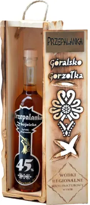Obrázok produktu pre Przepalanka Zbojnická vodka 500 ml v drevenej krabičke