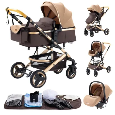 Immagine prodotto di Passeggino - Passeggino 3 in 1 - Stroller - Passeggino pieghevole - Passeggino