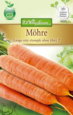 Artikelbild 1 von 'Möhre Lange rote stumpfe ohne Herz 2' aus der Kategorie Möhrensamen