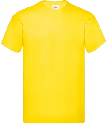 Image de Fruit of the Loom 61-082-0 | Original Herren T-Shirt - Farbe : Jaune - Größe : S