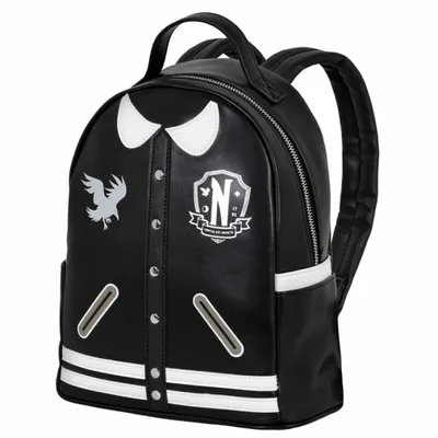 Produktbild von Karactermania Universitätsmittwoch Rucksack Schwarz Schwarz One Size