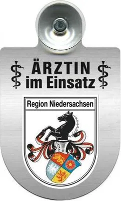 Produktbild von Einsatzschild Windschutzscheibe incl. Saugnapf - Ärztin im Einsatz - 309479 Color - Region Niedersachsen