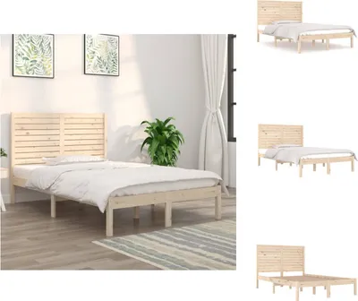 Produktbild von vidaXL Massivholzbett 120x190 cm -  Betten & Bettgestelle
