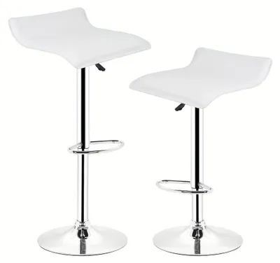 Image de Tabouret de bar - Tabouret bar - Tabouret de bar pour cuisine - Ensemble de tabourets de bar - Tabourets de bar - Hauteur d'assise réglable de 55 à 75 cm