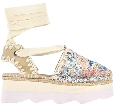 Image de Espadrilles MOU Mou Espa Sandal Sequins Nude pour Femme