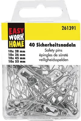 Produktbild von Sicherheitsnadelnsortiment 40-teilig