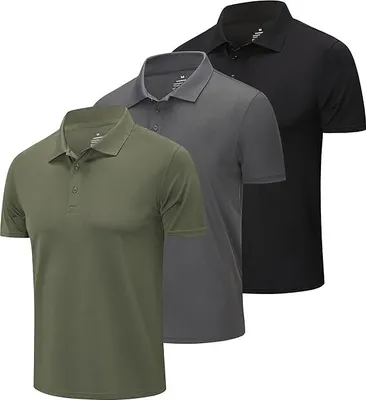 Produktbild von ZENGVEE 3er-Set Herren-Poloshirts M